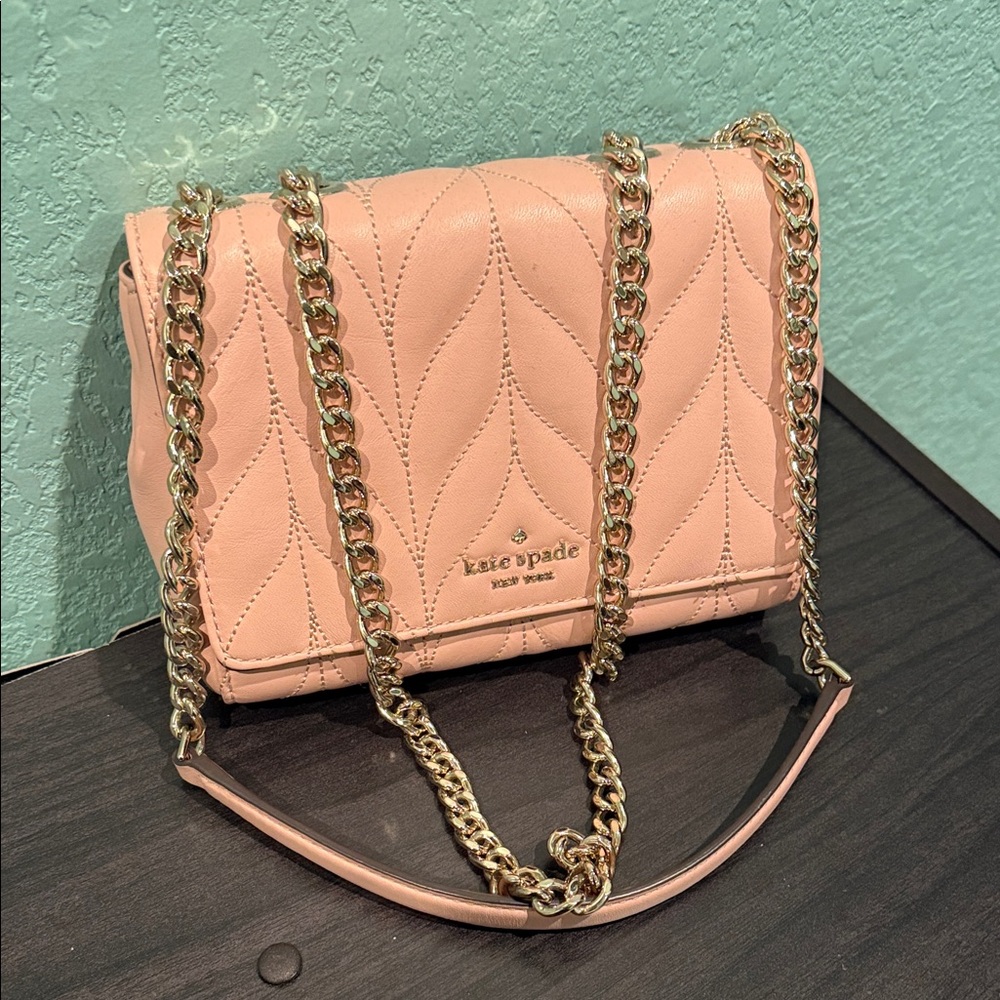 Kate Spade Blush Quilted Crossbody Bag